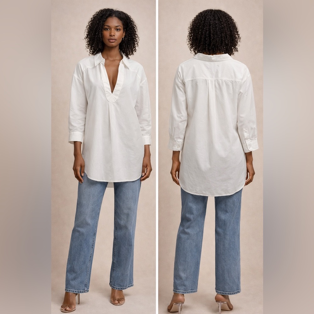 Antropologie Elegant White Women's Top